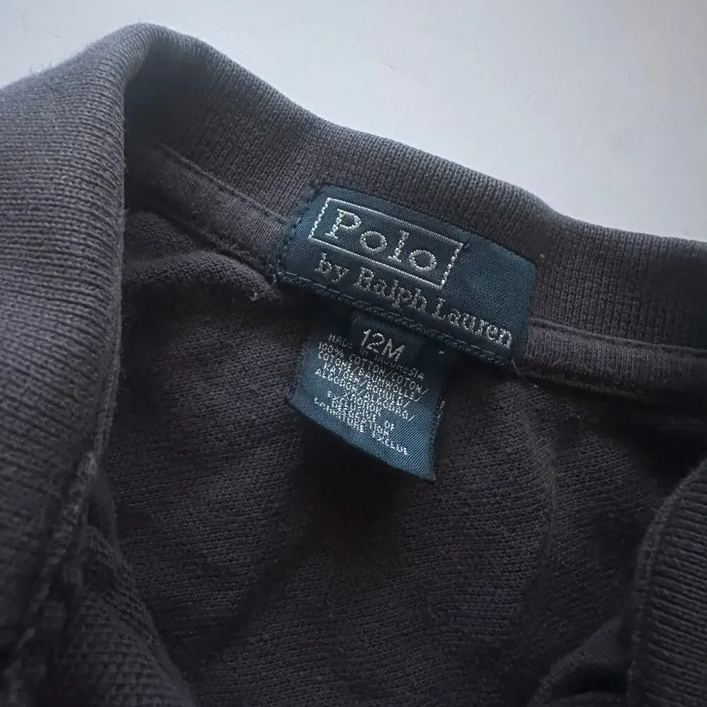 Ralph Lauren Gray Polo Shirt - 12 Months - Great Deal!